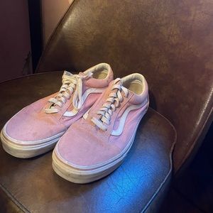 Vans old skool size 10 suede pink